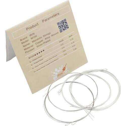High Quality Mandolin String Mandolin Accessory Set of 4 Pcs Silver