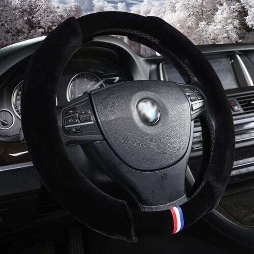 Car steering wheel cover Winter new style set Plush steering wheel cover colorful 8 colors