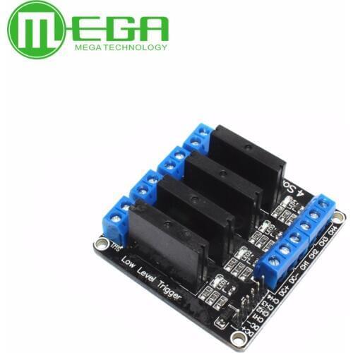 10pcs 5v 4 Channel SSR G3MB-202P Solid State Relay Module For Arduino