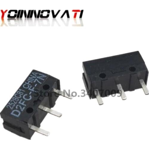 10PCS/LOT Mouse Micro Switch D2FC-F-7N Mouse Button Fretting D2FC-E-7N D2FC