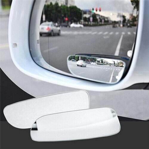 2Pcs Universal Car Auto 360 Degree Wide Angle Convex Rear Side View Blind Spot Mirror