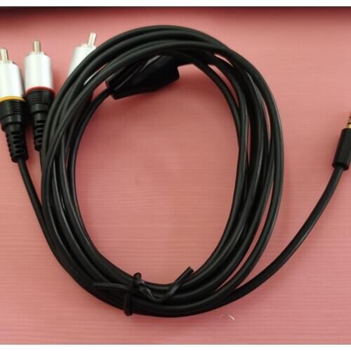 3.5mm Mini AV to 3 RCA Male Adapter Audio Video Cable 2m length