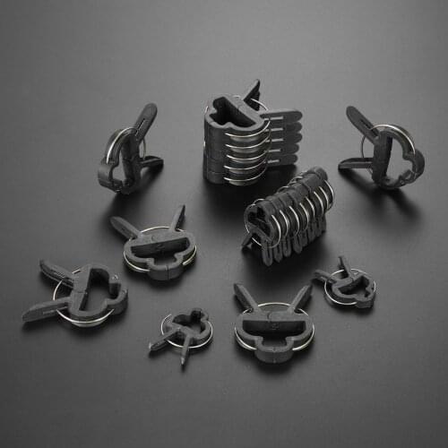 80Pcs Reusable Garden Plant Fixed Clip Vines Grape Support Fastener Vegetables Flower Tied Buckle Clamp Greenhouse Plant Bracket