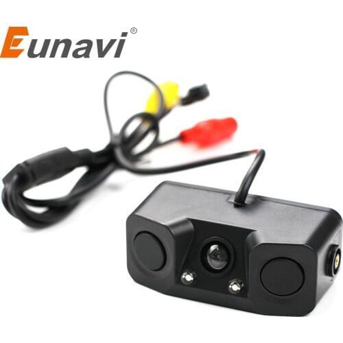 Newest Design 3 in 1 Car Visual Rear View Intelligent Camera With Backup Parking Sensor Radar System For Parking Assistance