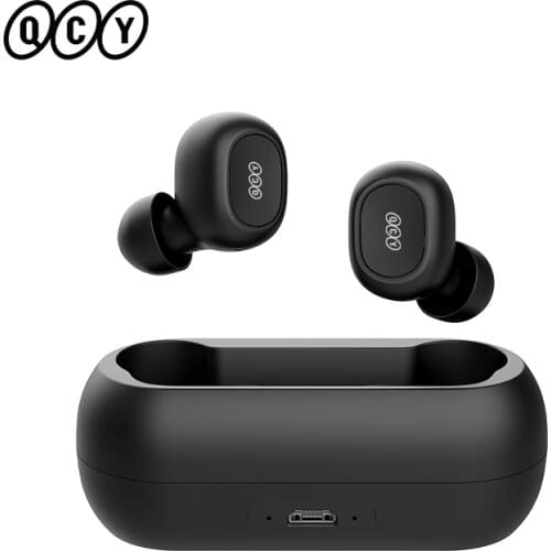 QCY T1C 5.0 TWS Bluetooth headphones mini stealth 3D stereo wireless headset with mobile charging storage box