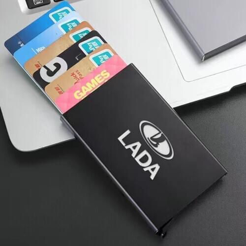 Metal Business Card Holder Creative Holder Credit Business Card Case Wallet Bag Wallet for lada vesta granta kalina priora