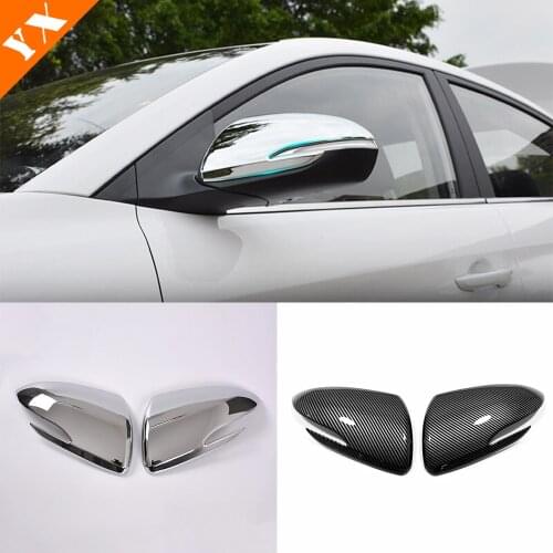 ABS Chrome For Hyundai Elantra 2016 2017 2018 2019 car accessories Car side door rearview mirror Cover Trim Car Sticker 2PCS