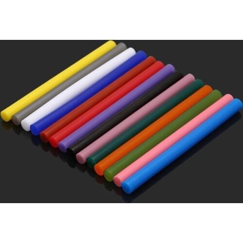 5pcs Hot Melt Glue Stick Colorful 7x100mm Adhesive For DIY Craft Toy Repair Tool C5AC