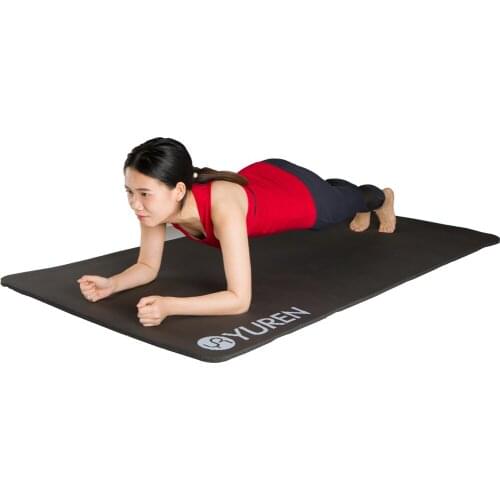 Thicken Non-Slip Fitness Mat 10mm , Yoga Mat Extra Wide 90cm x 185cm Exercise Mat Exercise Mat Men Women Pilate Gymnastics