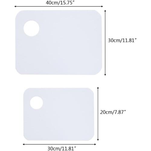 Square Acrylic Transparent Paint Palette Watercolor Makeup Oil Painting Supplies Q1JC