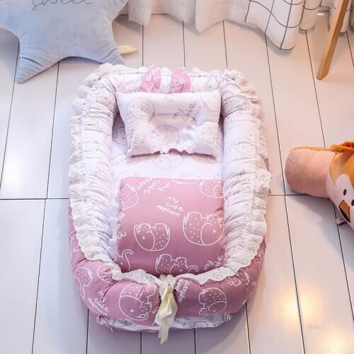 Best Selling Practical Crib Bed with Removable and Washable Quilt Baby Isolation Bed Newborn Bionic Bed Fully Removable Design