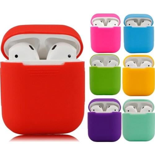 Soft Silicone Case Earphones for Apple Airpods case Bluetooth Wireless Earphone Protective Cover Box for Air Pods Ear Pods Bag