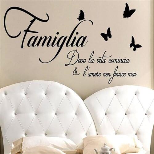 English Proverbs Butterfly Wall Stickers Living Room Bedroom Decoration Stickers home decoration accessories наклейки на стену