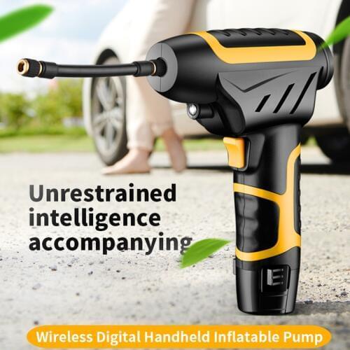 Universal 120W Inflatable Pump Handheld Electric 12V Digital Car Air Compressor Pump For Car Motorcycle Tires Balls