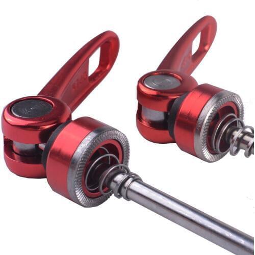 A Pair Road Mountain Bicycle Cycling Wheel Hub Skewers Bike MTB Quick Release Ultralight Useful Bicycle Skewers 5Colors