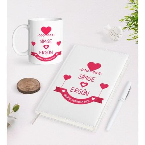 Personalized Valentines Day 2021 Organizer Pen and Mug Seti-52