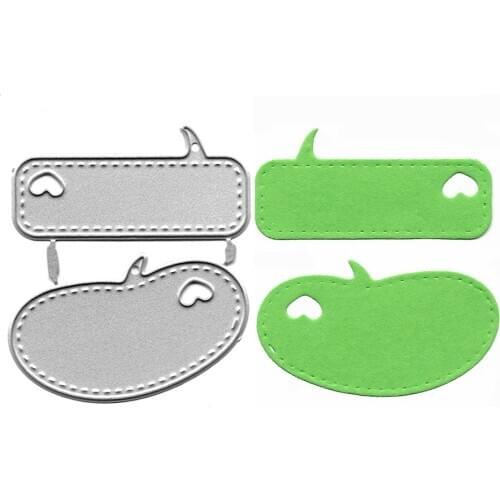 Clear Stamps And Card Dies Dialog Box Cutting Die Embossing Cards Making Album Decor Craft Stencil Metal Mold Scrapbooking Dies