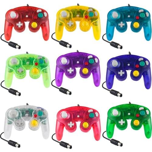 Transparent Wired Gamepad Joypad For Nintendo For NGC Controller Used For MAC Computer Console Port