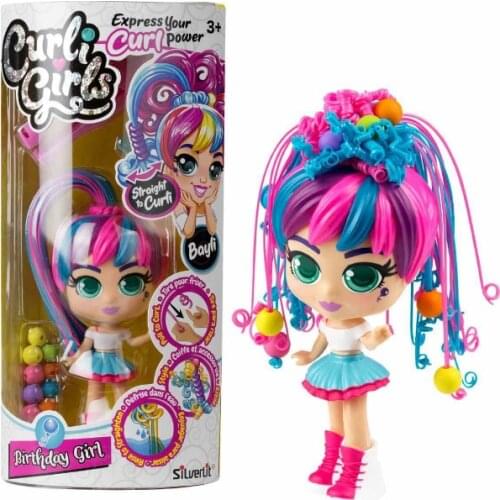 Silverlit Curli Girls Bebek - Birthday Girl Oyuncak Renkli Saçlı Bebek ( Sürpriz Hediyesiyle)