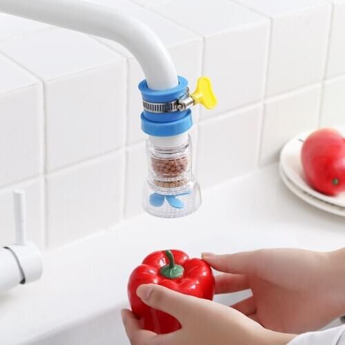 Telescopic Faucet Extender Filter Medical Stone Water Spining Splash-proof Tap Water Shower Kitchen Bathroom Universal Interface