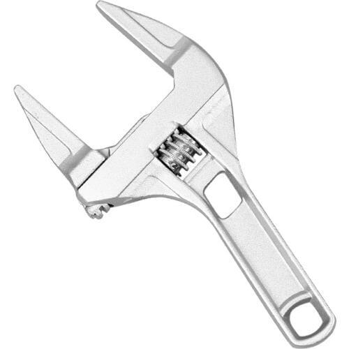 Universal Snap Grip Wrench Aluminum Alloy Short Shank Large Opening Adjustable Wrench Spanner Bathroom Repair Tools