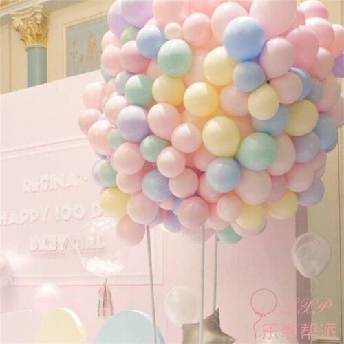 100pcs 10inch Latex Balloon Macaron Color Wedding Decoration Baloons Baby Birthday Party Valentines Day Decor Balloon