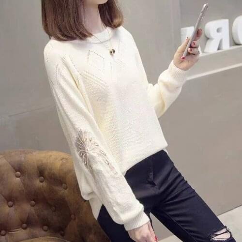 2021 Spring Long Sleeve O-Neck Knitted Tops Women Fashion Pullovers Sweater Female Korea Thin Knitwear Pull Femme Jumpers