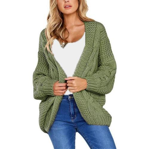 Autumn Winter Cardigan Women 2019 Fashion Knitted Sweater Long Sleeve Loose Casual Knitwear Coats Female Thick Warm Cardigans