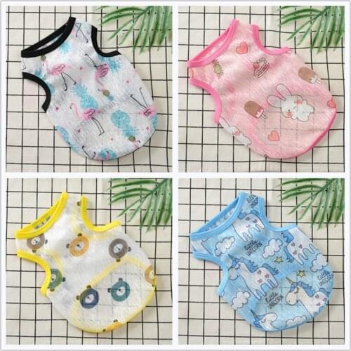 Rabbit Unicorn Flamingo Pet Dog Clothes Summer Dog Vest Breathable Pet Clothing for Cat Summer Cute Puppy Clohtes Chihuahua Vest