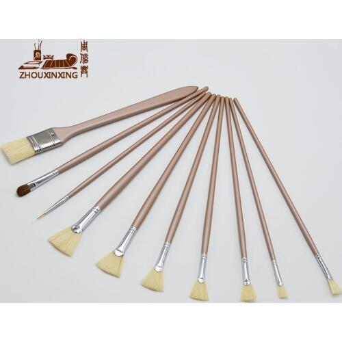 10pcs/set Bristles weasel hair Temperament purple Multi-purpose watercolor brush paint brush hook line pen Art supplies