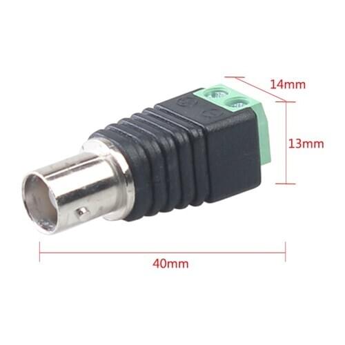 10Pcs Sample Female BNC Coaxial Cable Connector Jack Plug To Terminal Block Adapter For Radio TV CCTV Monitor Camera and RF