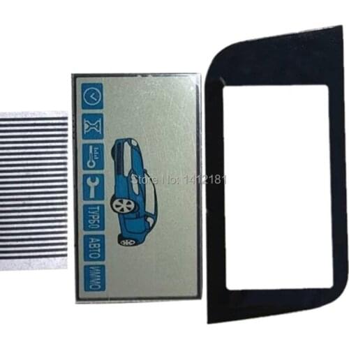 20 pcs/lot A93 LCD display Zebra Paper + keychain Case Glass for Starline A93 lcd remote control Key Chain display Zebra Stripes