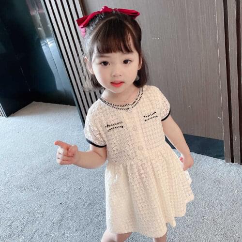 2021 Girls Baby Summer Elegant Birthday Dresses Kids Girl Dresses Children Clothes Vestido Outfit