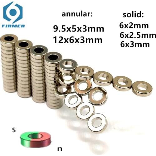 50PCS solid/hollow magnet encoder AS5048a AS5600 Gimbal motor strong magnetic ring standard