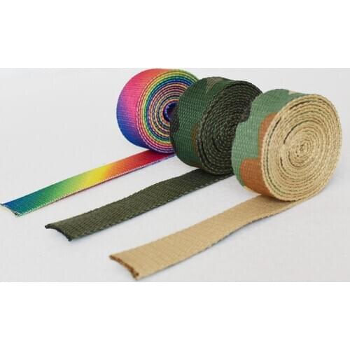 50 Yards Width 25mm 3 Colors Printed webbing Ribbon Luggage Belt Strap Rope Pet Collar Dog Leash Harness DIY Collar Accessories