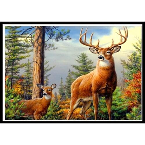 5D series diamond painting animal deer handmade diamond embroidery, rhinestone mosaic