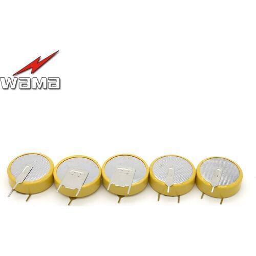 5x Wama CR2477 LM2477 BR2477 Button Cell Batteries 3V 3 Feet Welding Solder Pins Bluetooth Watch Accessories 2477 Coin battery