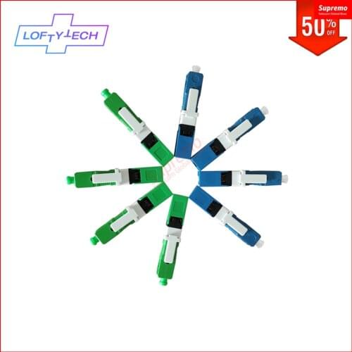 Free Shipping SC APC/UPC Fiber Optic Fast Connector SC Fast Connector Fiber SC Adapter FTTH Single Mode SC Quick Connector