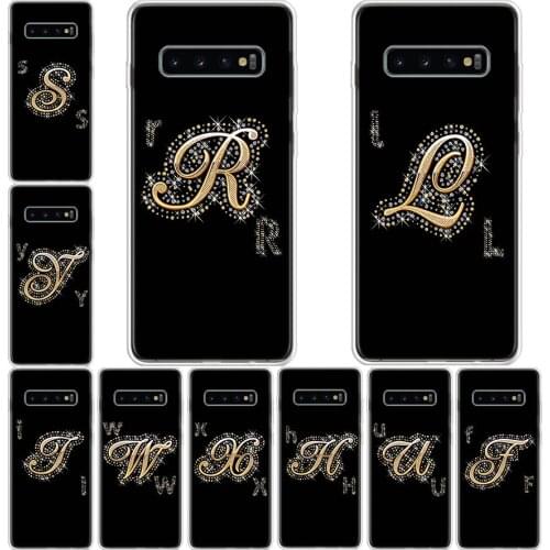 Lucky letter number 26 Phone Case For Samsung Galaxy A71 A70 A51 A50 A41 A40 A30 A21 A10 A01 A90 A20S A20E A10S M30S A6 A7 A8 A9