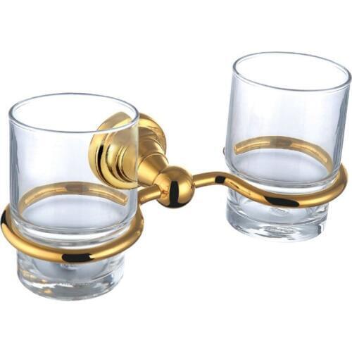 European Style Luxurious Brass tumbler gold Plating Cup Holder GB001d