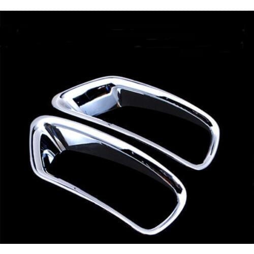 Chrome ABS Car Rear Fog Light Lamp Cover Bezels Styling Trim Frame Sticker For Fiat Freemont 2012 2013 2014 Dodge Journey13-15