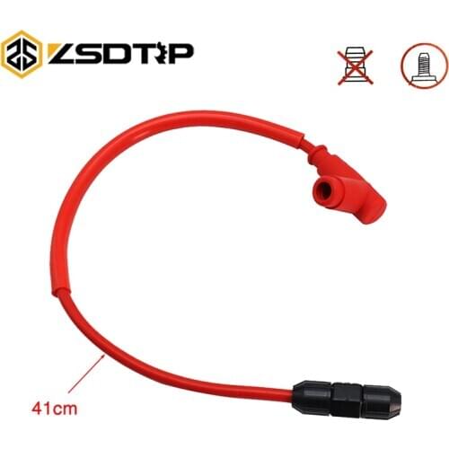 ZSDTRP Motorcycle Ignition Coil Spark Plug Wire for 50-250cc Pit Dirt Bike GY6 ATV Scooter Go Kart