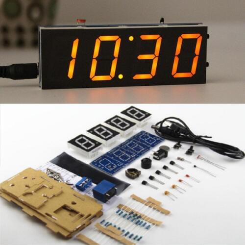 DIY Digital Clock Kit Light Control Industrial Control 1 Inch LED Electronic Kit 5 Colors in stock