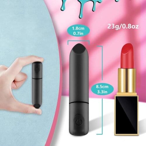 Mini lipstick vibrator 10 modes sex toys bullet nipple massage clitoris stimulator erotic product vibrators sex toys for women