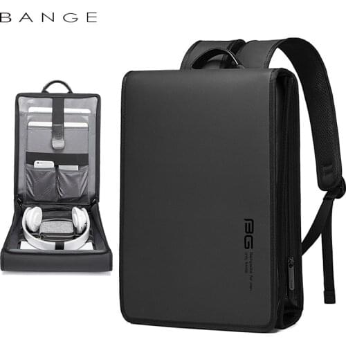BANGE Brand New Unisex Business Casual Backpacks for Men 15.6 Laptop Bagpack Teenager Mochila College Travel Notebook Fashion