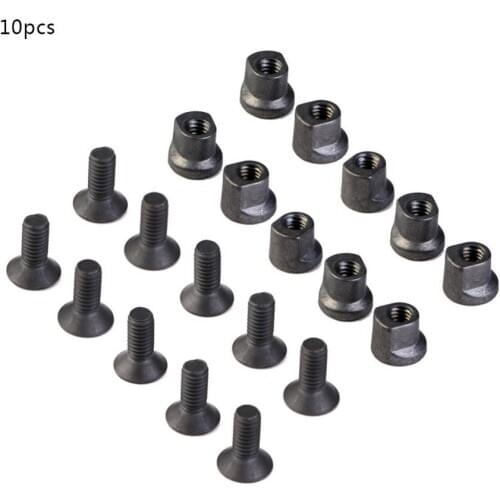 10Pcs Replacement Set Metal Screw and Nut fit keymod Rail Sections For Hunting