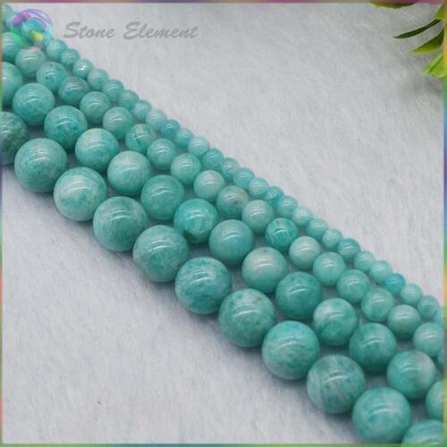 Bright Quality Natural Brazil Amazonite Loose Round Beads 4mm,6mm,8mm,10mm