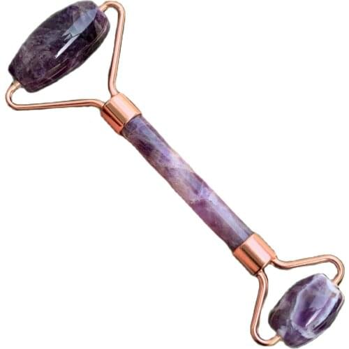 Natural Pink Rose Quartz massager crystal hand-polished healing