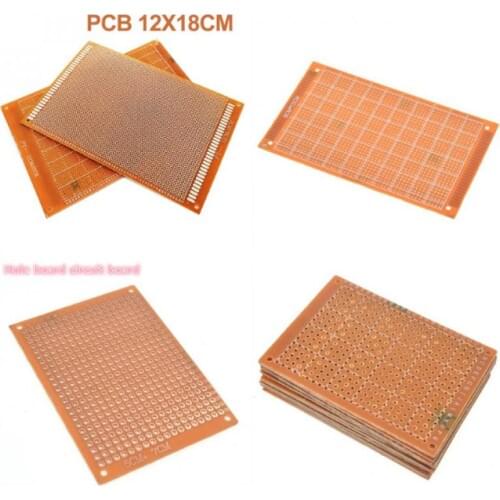 5x7cm/7x9cm/9x15cm/12x18cm Single Side Prototype PCB Universal Board Experimental Bakelite Copper Plate Circuirt Board 2/5/10pcs