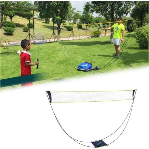 Portable Outdoor Indoor Standard Badminton Training Net Foldable Assembly Volleyball Sports Accessories Parent-child Interaction